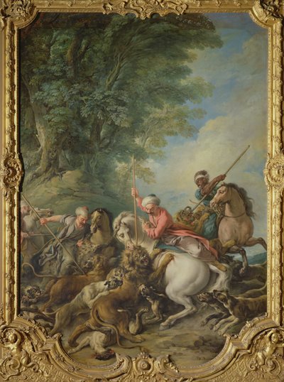 Les Turcs chassant les lions - Jean François de Troy