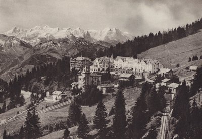 Grand Hôtel, Rigi Kaltbad, An der Zahnradbahn Vitznau Rigi Kulm gelegen - Jean Gaberell