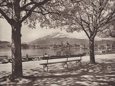 Suisse : Lucerne, avec le mont Pilatus - Jean Gaberell