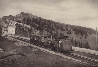 Vitznau Rigi Kulm, chemin de fer à crémaillère - Jean Gaberell