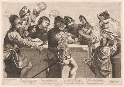 La diseuse de bonne aventure - Jean Ganière after Valentin de Boullogne