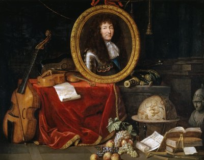 Allégorie de Louis XIV, protecteur des arts et des sciences - Jean Garnier