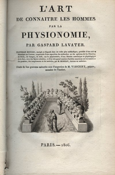 Physiognomonie - Frontispice de « L