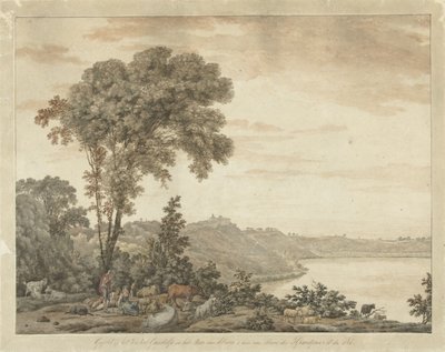 Vue de Castel Gandolfo et du lac d
