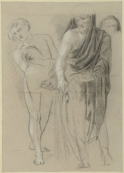 Deux hommes transportant un corps - Jean Grandjean