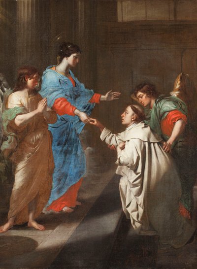 Les fiançailles mystiques du bienheureux Hermann Joseph avec la Vierge Marie - Jean Guillaume Carlier