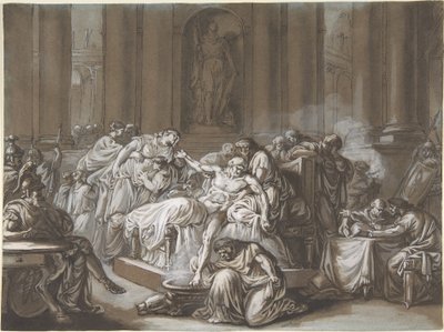 La mort de Sénèque - Jean Guillaume Moitte