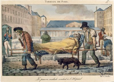 Un invalide transporté à l