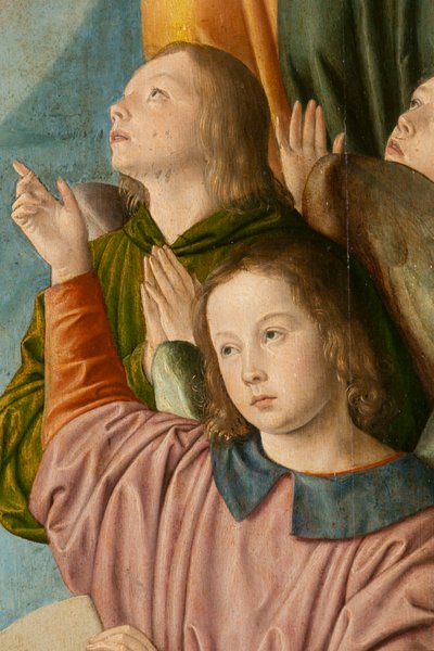 Anges, (détail) Triptyque du maître de Moulins - Jean Hey