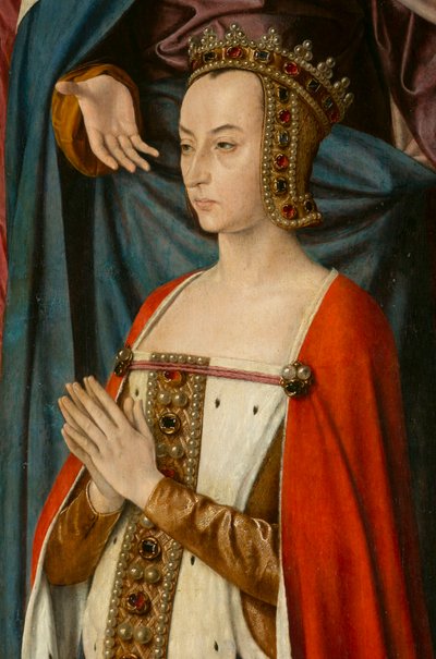 Duchesse Anne de Beaujeu, (détail) Triptyque du maître de Moulins - Jean Hey