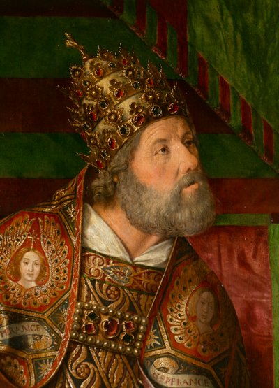 Saint Pierre (détail). Triptyque du maître de Moulins - Jean Hey