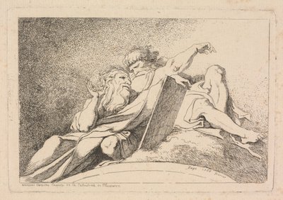 Les Deux Prophètes - Jean Honoré Fragonard after Annibale Carracci