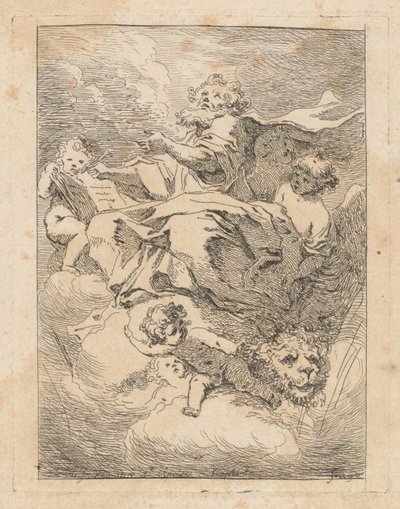 Saint Marc - Jean Honoré Fragonard after Giovanni Lanfranco