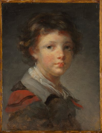 Un garçon dans un manteau doublé de rouge - Jean Honore Fragonard