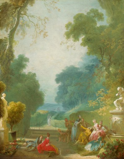 Un jeu de Hot Cockles - Jean Honore Fragonard