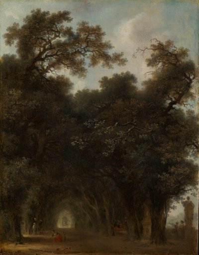 Une avenue ombragée, vers 1775 - Jean Honore Fragonard