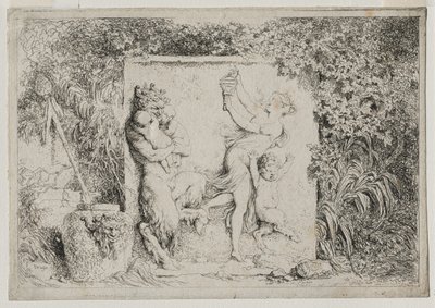 Bacchanales : La danse du satyre - Jean Honore Fragonard