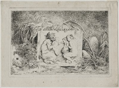 Bacchanales : La famille des satyres - Jean Honore Fragonard