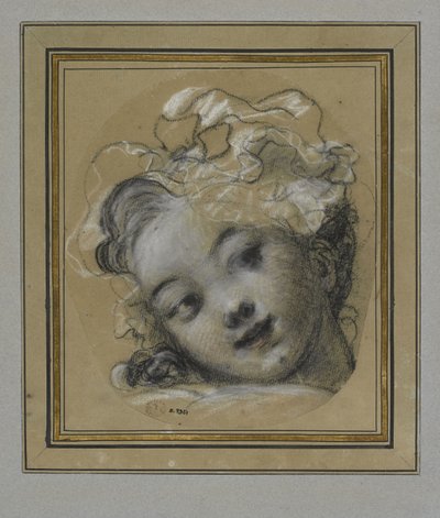 Fille avec un bonnet - Jean Honore Fragonard
