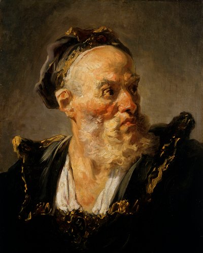 Tête de vieil homme - Jean Honore Fragonard
