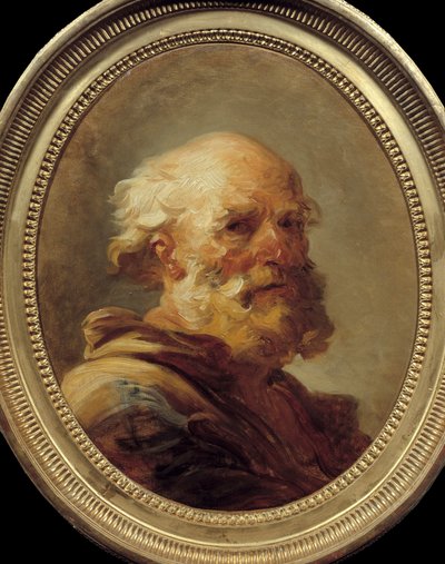 Tête de vieil homme - Jean Honore Fragonard