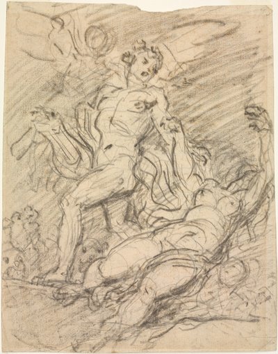 Orphée et Eurydice (recto) - Jean Honore Fragonard