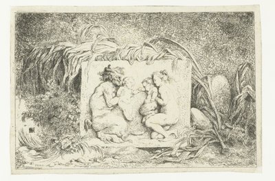 Satyre et nymphe avec deux enfants - Jean Honore Fragonard