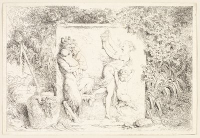 Danse des satyres des Bacchanales, ou jeux des satyres - Jean Honore Fragonard