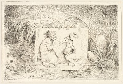 Famille de satyres des Bacchanales, ou jeux de satyres - Jean Honore Fragonard