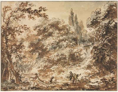 Scène dans un parc - Jean Honore Fragonard