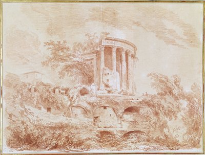 Temple de la Sibylle à Tivoli - Jean Honore Fragonard