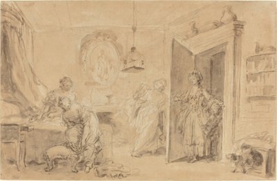 La Chambre (Le Coucher ou Ma Chemise brûle) - Jean Honore Fragonard