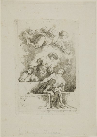 Les Disciples au tombeau - Jean Honore Fragonard