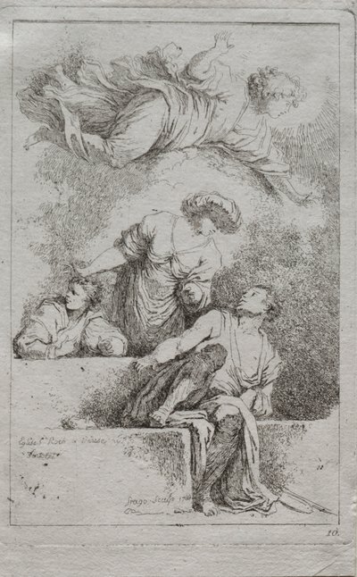 Les Disciples au Tombeau - Jean Honore Fragonard