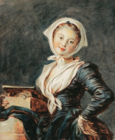 La Fille à la marmotte - Jean Honore Fragonard