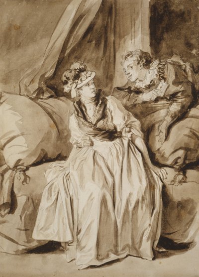 La Lettre, ou La Conversation espagnole, vers 1778 - Jean Honore Fragonard