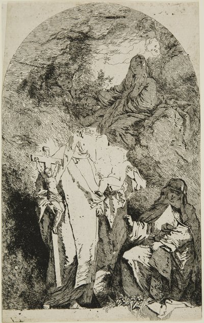 La Madone avec SS. Catherine, Rose de Lima et Agnès de Montepulciano - Jean Honore Fragonard