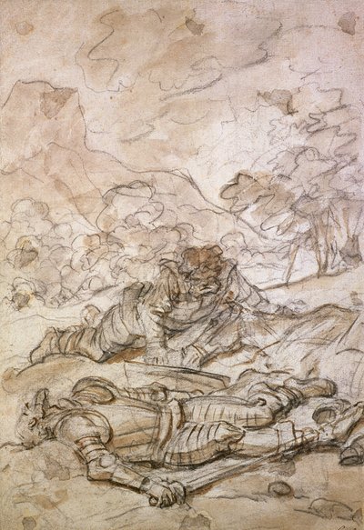 La Triste Situation de Don Quichotte et Sancho Panza, Maltraités par les Galériens, 18ème siècle - Jean Honore Fragonard