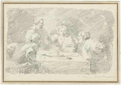Le Souper à Emmaüs - Jean Honore Fragonard
