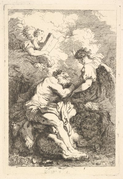 La Vision de Saint Jérôme, vers 1761-65 - Jean Honore Fragonard