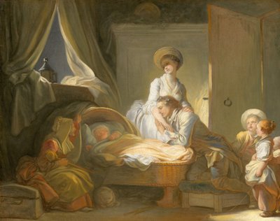 La Visite à la nursery, vers 1775 - Jean Honore Fragonard