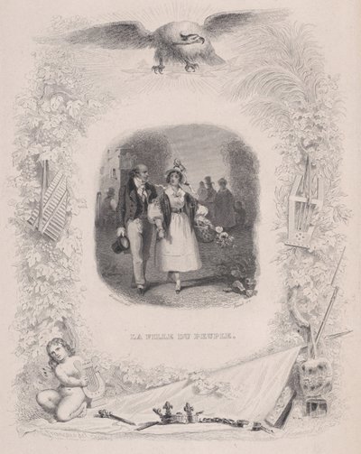 Fille du peuple des Chansons de Béranger, 1829 - Jean Ignace Isidore Gérard