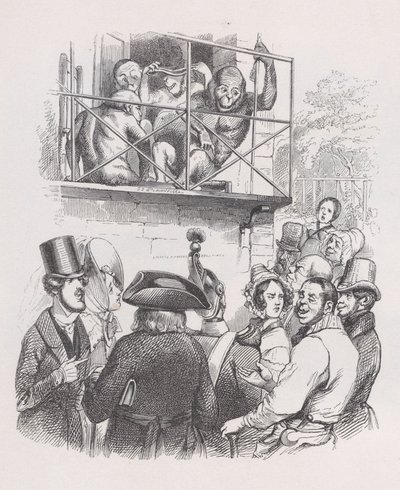 Orang-outans des Œuvres complètes de Béranger, 1836 - Jean Ignace Isidore Gérard