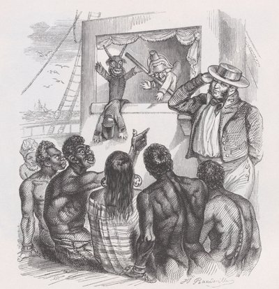 Le Noir et les marionnettes des Œuvres complètes de Béranger - Jean Ignace Isidore Gérard