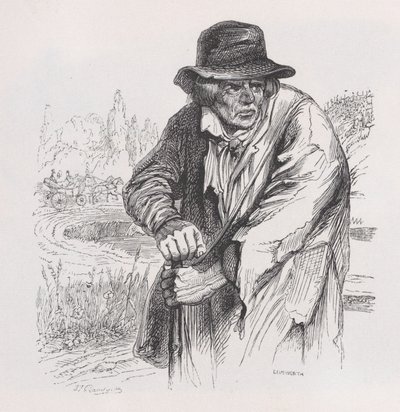 Le Vieux Vagabond des Œuvres Complètes de Béranger, 1836 - Jean Ignace Isidore Gérard