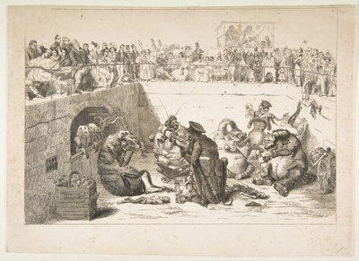 Le peuple livré aux taxes vampires, mai 1833 - Jean Ignace Isidore Gérard