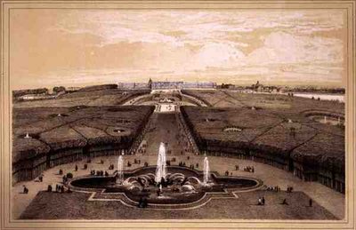 Vue générale du parc et du palais de Versailles, publié par Auguste Bry - Jean Jacottet