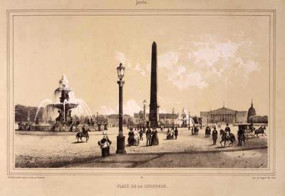 Place de la Concorde, Paris (gravure) - Jean Jacques Bachelier