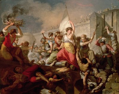Jeanne Hachette au siège de Beauvais en 1472, 1778 - Jean Jacques Francois Le Barbier