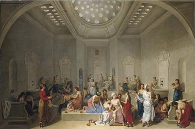 Bain turc Hammam, 1785 - Jean Jacques Francois Le Barbier